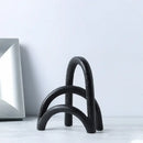 GobekUsa Abstract Resin Geometry Arch Decor Figurine Craft for Home Decor
