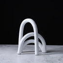 GobekUsa Abstract Resin Geometry Arch Decor Figurine Craft for Home Decor