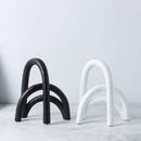 GobekUsa Abstract Resin Geometry Arch Decor Figurine Craft for Home Decor
