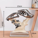 GobekUsa Couples Rings Statue Desk Decoration Resin Crafts Room Decor