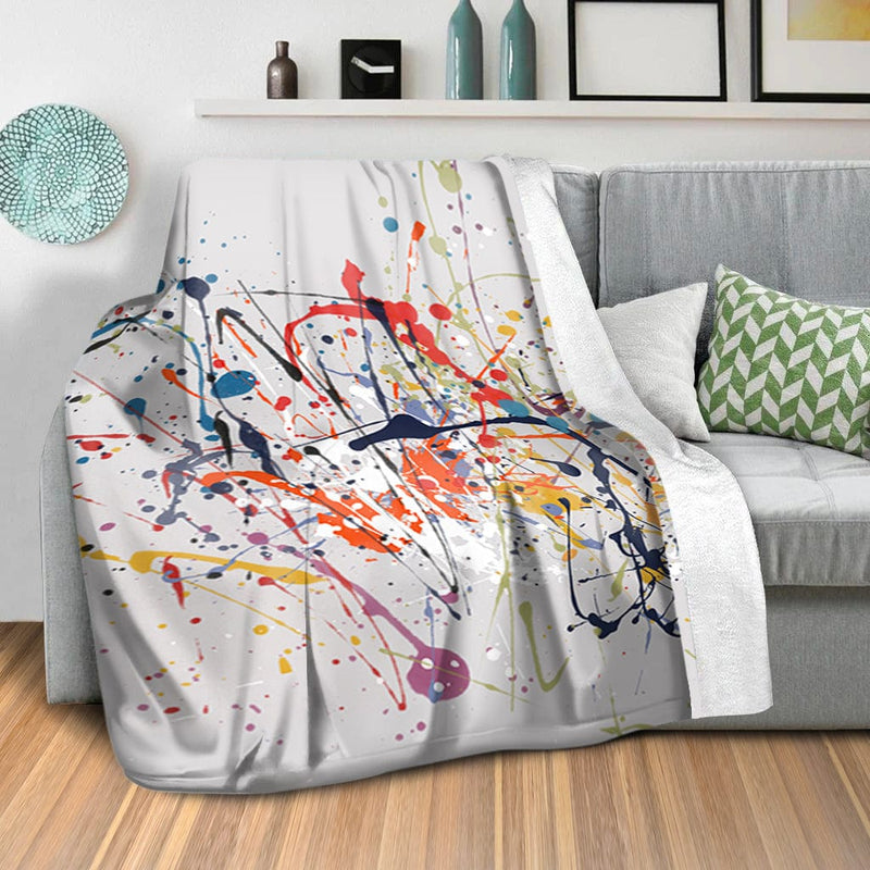 Abstract Splatter Blanket