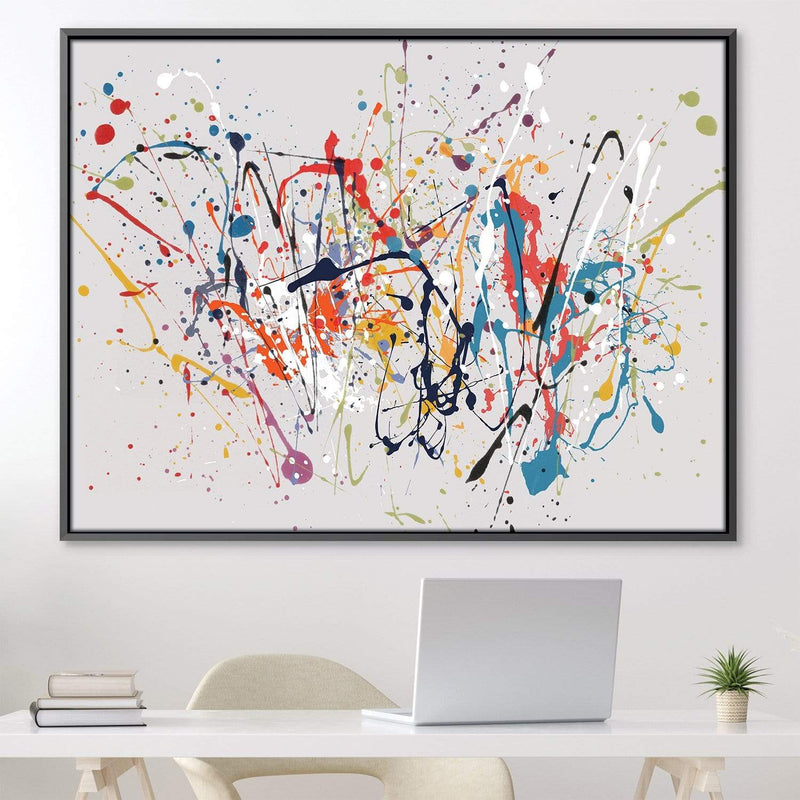 Abstract Splatter Canvas