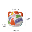 GobekUsa Cartoon Ceramic Vase Teapot Handmade Porcelain Flowerpot Decoration Accessories