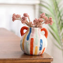 GobekUsa Cartoon Ceramic Vase Teapot Handmade Porcelain Flowerpot Decoration Accessories