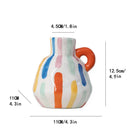 GobekUsa Cartoon Ceramic Vase Teapot Handmade Porcelain Flowerpot Decoration Accessories