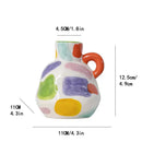 GobekUsa Cartoon Ceramic Vase Teapot Handmade Porcelain Flowerpot Decoration Accessories