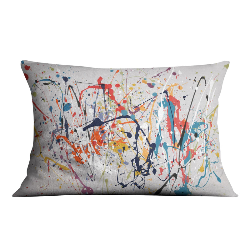 Abstract Splatter Cushion