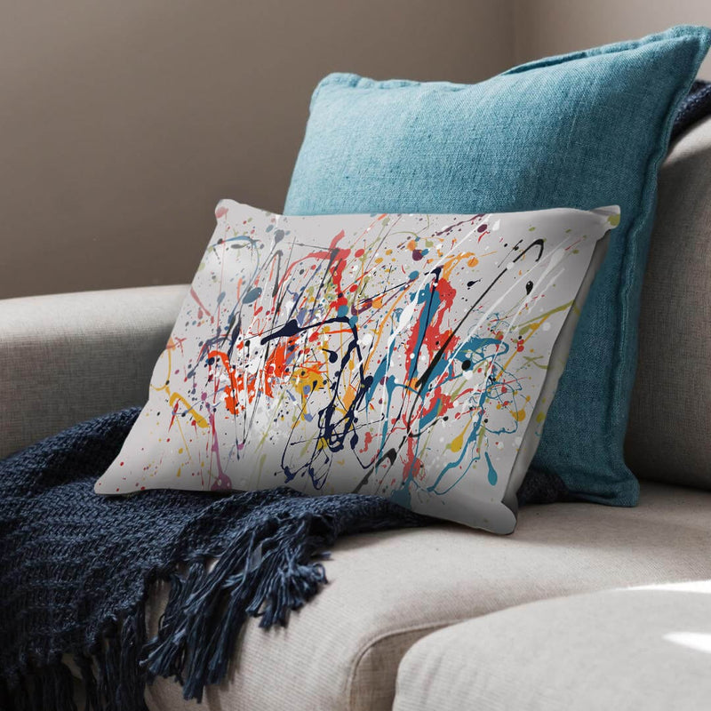 Abstract Splatter Cushion