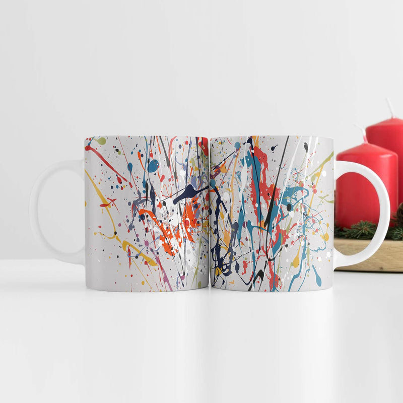 Abstract Splatter Mug