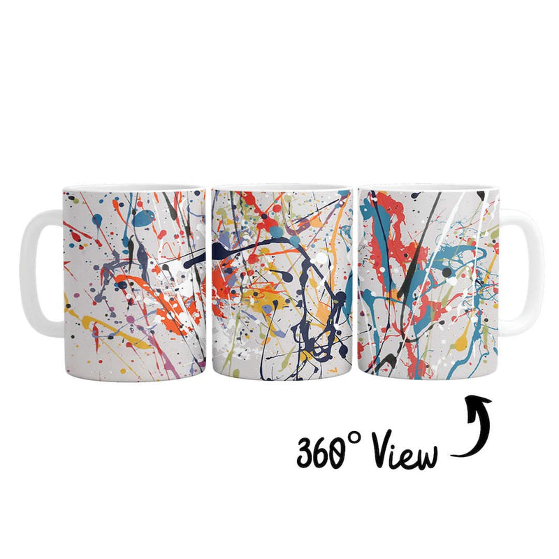 Abstract Splatter Mug