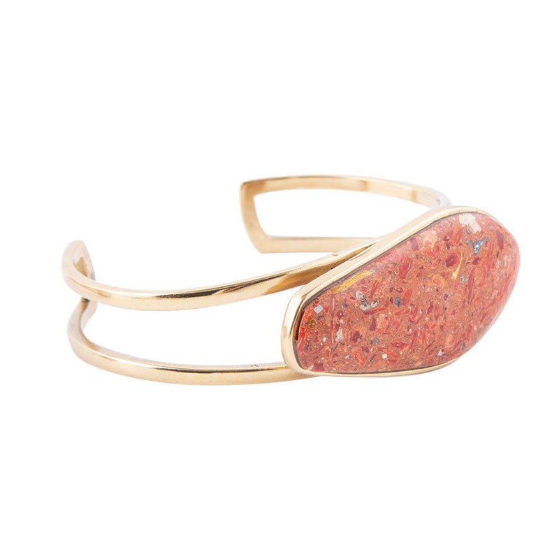 Abstract Sponge Coral Cuff Bracelet