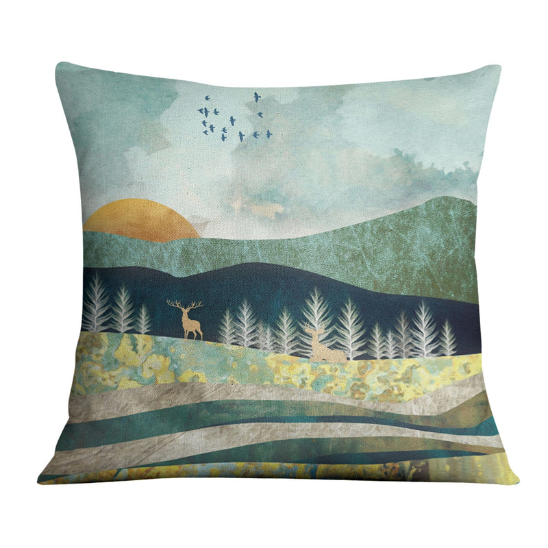 Abstract Sunsets C Cushion