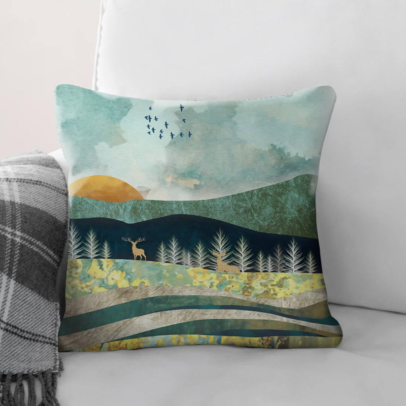 Abstract Sunsets C Cushion