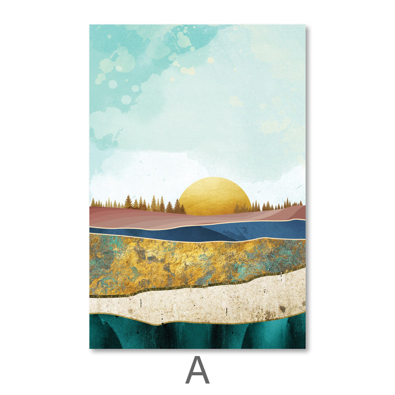 Abstract Sunsets Canvas