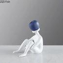 GobekUsa Abstract Thinker Resin Sculpture for Room Aesthetics Ornaments and Decor