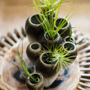 GobekUsa Abstract Tooth Ceramic Flower Pot Hanging Vase for Artistic Home Decor