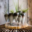 GobekUsa Abstract Tooth Ceramic Flower Pot Hanging Vase for Artistic Home Decor