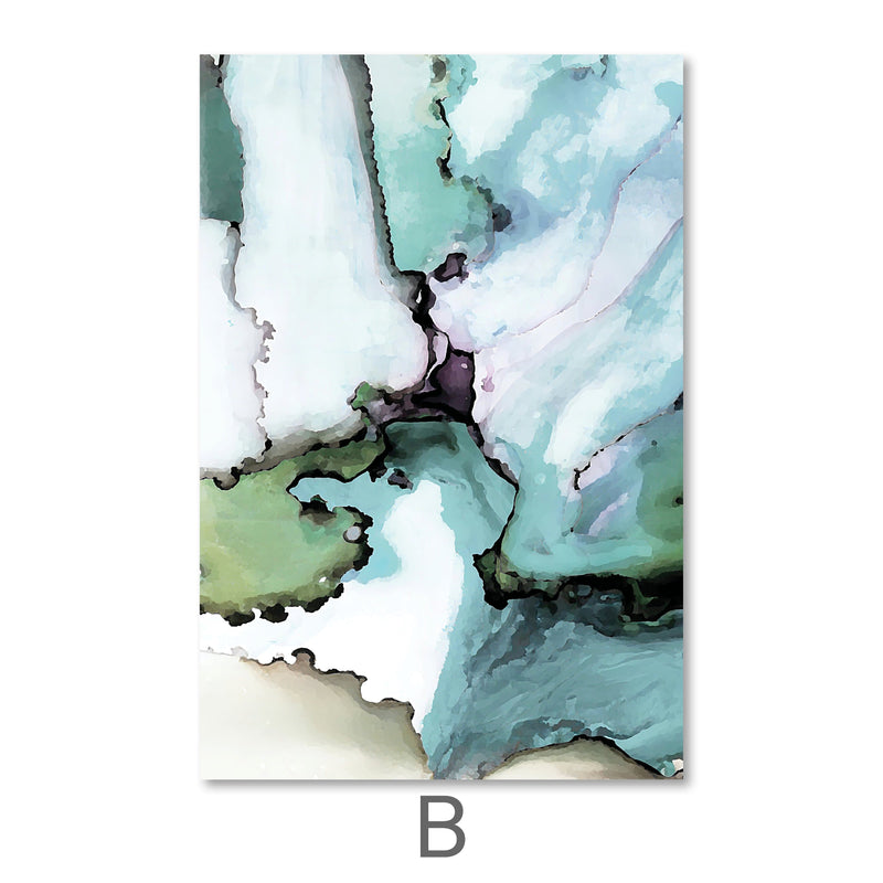 Abstract Verte Canvas