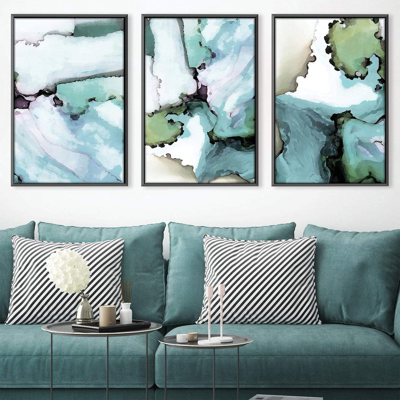 Abstract Verte Canvas