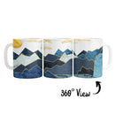 Abstract Waterfall Mug