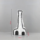 GobekUsa Abstract Geometric Eye Pattern Vase Resin Handicraft Room Decoration