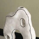 GobekUsa Geometric Ceramic Vase - Abstract Ornaments, Home Decor