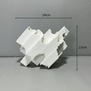 GobekUsa Geometric Ceramics Flower Arrangement Sculpture Square Pipe Irregular Decor