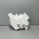 GobekUsa Geometric Ceramics Flower Arrangement Sculpture Square Pipe Irregular Decor