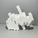 GobekUsa Geometric Ceramics Flower Arrangement Sculpture Square Pipe Irregular Decor