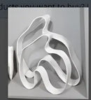 GobekUsa Geometric Ceramics Flower Arrangement Sculpture Square Pipe Irregular Decor