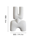 GobekUsa Geometric Ceramic Vase | Irregular Ornaments | Room Decoration Accessories