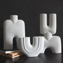 GobekUsa Geometric Ceramic Vase | Irregular Ornaments | Room Decoration Accessories