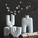 GobekUsa Geometric Ceramic Vase | Irregular Ornaments | Room Decoration Accessories