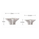 GobekUsa Geometric Fold Ceramic Vase: Abstract Handicraft Sculpture for Home Decoration