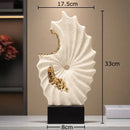 GobekUsa Gilded Ceramic Landscape Feng Shui Desk Ornament: Abstract Room Decor & Aesthetics