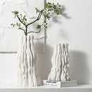 GobekUsa Abstract Irregular Trunk Fold Ceramic Vase for Home Decor