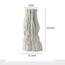 GobekUsa Abstract Irregular Trunk Fold Ceramic Vase for Home Decor
