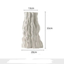 GobekUsa Abstract Irregular Trunk Fold Ceramic Vase for Home Decor