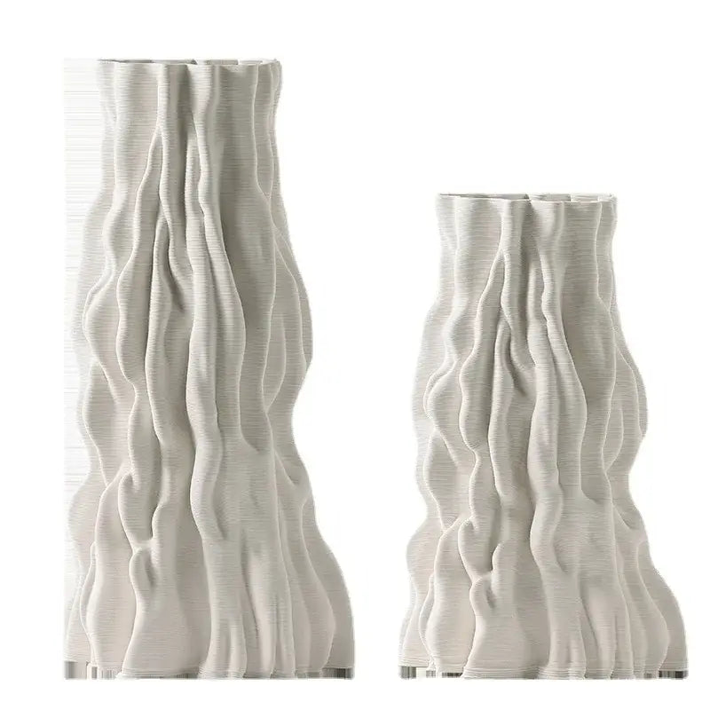 GobekUsa Abstract Irregular Trunk Fold Ceramic Vase for Home Decor, photo 6 of 8