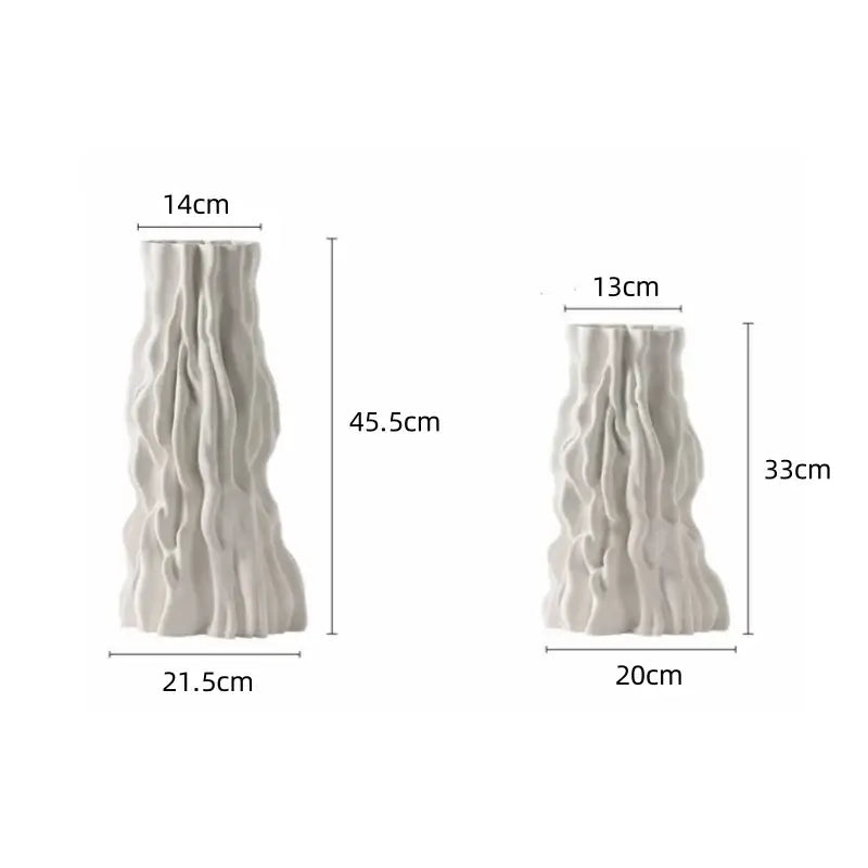 GobekUsa Abstract Irregular Trunk Fold Ceramic Vase for Home Decor, photo 5 of 8