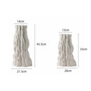GobekUsa Abstract Irregular Trunk Fold Ceramic Vase for Home Decor