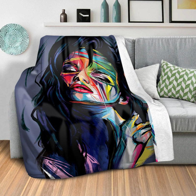 Abstract Woman A Blanket