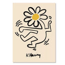 Abstract yayoi kusama wall art – living room framed flower prints by Decorbites