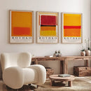 Abstract yayoi kusama wall art – living room framed flower prints by Decorbites