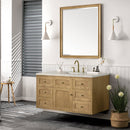 James Martin Laurent 48" Dual Mount Single Bathroom Vanity, Light Natural Oak