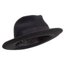 Men's Wide Ribbon Band Fedora Hat