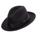 Men's Wide Ribbon Band Fedora Hat
