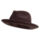 Men's Wide Ribbon Band Fedora Hat