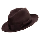 Men's Wide Ribbon Band Fedora Hat
