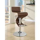 S-Shaped Adjustable Bar Stool - Brown by HouseOfZazla